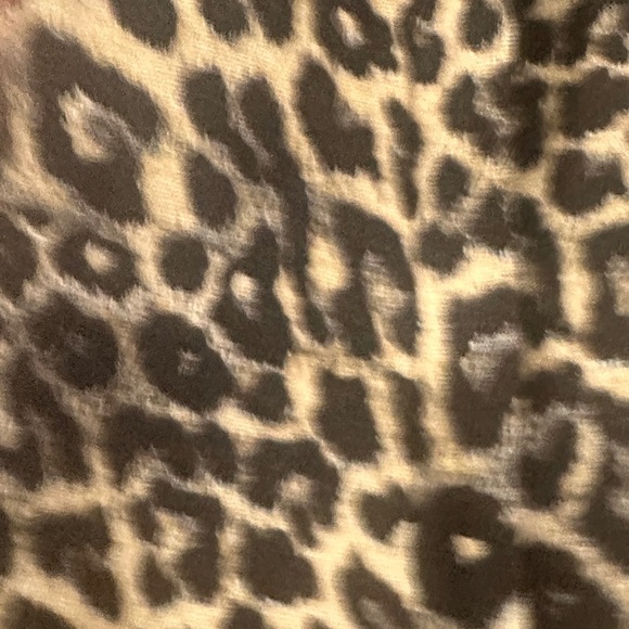 Zara Brown Leopard Print Teddy Jacket - Picture 3 of 8